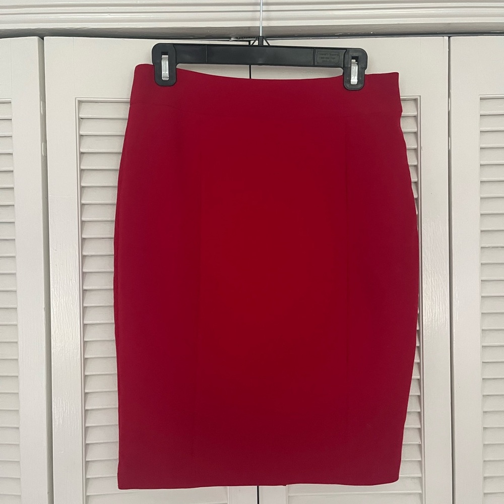 Ann Taylor pencil skirt size 4 red new with tags